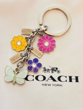 💰SOLD💰RARE Coach Y2K Flower and Butterfly Keychain/ Bag Charm